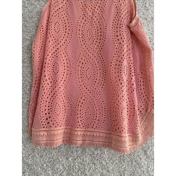 Johnny‎ Was Hoxie Eyelet Sleeveless Tank Top Women’s Large - Picture 9 of 11